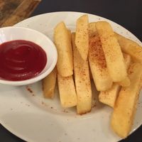 Spicy fries at Green Asia in Tokyo