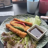 Tempeh goreng  at Green Asia in Tokyo