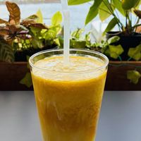 Mango smoothie 🥭   at Green Asia in Tokyo