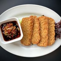 Fried Tempeh with Herbs and Chilli 🌶️   at Green Asia in Tokyo