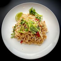 Vegetable Fried Rice Noodle Thai Style 🍜 Ask for it to be made without eggs, so that it is vegan.   at Green Asia in Tokyo