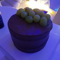 Chocolate birthday cake that we ordered at Monde in Geoje