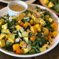 kale sunrise
The sunrise with kale gardens, avocado & mango trees are what you could imagine for a good day. Don't forget to give yourself some almonds & lemon honey garlic sauce at Santorino Coffee & Veggies in Ho Chi Minh City