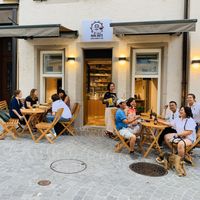 Outside Weite Gasse 29 at Papa Oro's in Baden