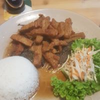 Homemade seitan at Saigon in Bonn