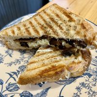 Selladito (mushroom and cheese)  at Menta (Cafe de especialidad & Dulcería Vegana) in Puerto Natales