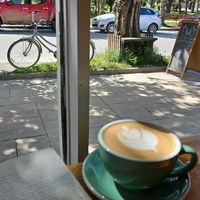 Coffee with NOT milk at Menta (Cafe de especialidad & Dulcería Vegana) in Puerto Natales