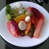 Salad at Manzana Magica in Potosi