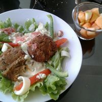 Main and Dessert at Manzana Magica in Potosi