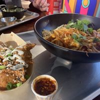 Pad Thai and the chicken boat 😍 at CookDaily in London