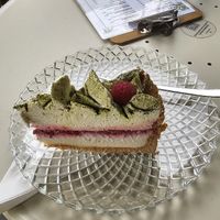 Matcha cake at Wypiek in Poznan