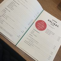 Simple but gorgeous menu!  at Holiday Vegan Diner in Paris