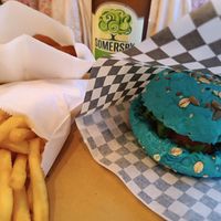 Quinoa burger at No Ponto in Nazare