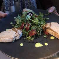 Cashew cream on sourdough. at Fellinis in Ambleside