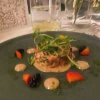 Beetroot tartare  at Fellinis in Ambleside