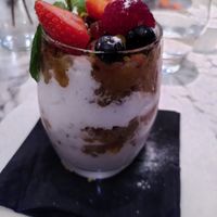 Gooseberry fool at Fellinis in Ambleside