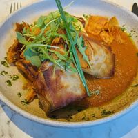 The amazing Moroccan Fillo Parcel with couscous  at Fellinis in Ambleside