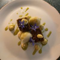 Cucumber cake   at Glas Restaurant in Dublin