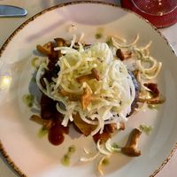 Flamed Jerusalem Artichoke   at Glas Restaurant in Dublin