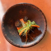 Oyster mushrooms  at Glas Restaurant in Dublin