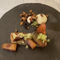 Main - roasted carrot etc   at Glas Restaurant in Dublin