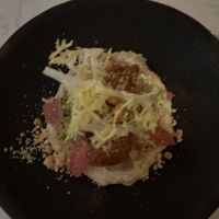 Starter fried cauliflower, hummus etc   at Glas Restaurant in Dublin