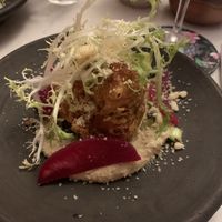 Fried cauliflowerr  at Glas Restaurant in Dublin