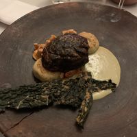 Flamed red cabbage  at Glas Restaurant in Dublin