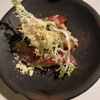 Fried cauliflower starter (our favourite)  at Glas Restaurant in Dublin