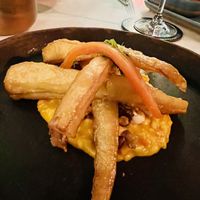Miso roast parsnips   at Glas Restaurant in Dublin