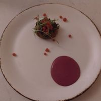 First course October 2025 tasting menu at Glas Restaurant in Dublin