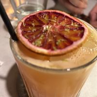 Blood Orange margarita   at Glas Restaurant in Dublin