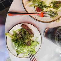 Aubergine and fog starter - delicious at Glas Restaurant in Dublin