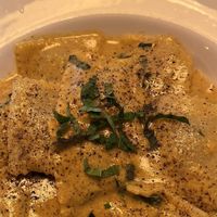 The plant based leek and mushroom ravioli with cashew sauce is delicious. I highly recommend it!    at The Grand in Ottawa