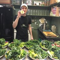 Cool employees 😂 at Juice Station in Pembroke