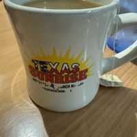 Earl grey tea with almond milkk  at Texas Sunrise in Fredericksburg