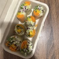 Summer roll with peanut sauce   at iVegan in Makati