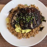 Portobello Steak Fried kimchi rice (~460)  at iVegan in Makati