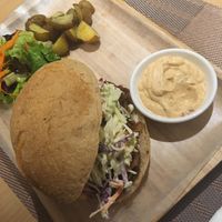 Pulled Shrooms Sandwich at iVegan in Makati