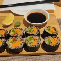 Sushi at iVegan in Makati