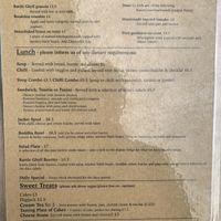 Menu at Rattle Ghyll Cafe in Ambleside