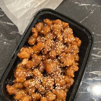 Sesame chicken   at Harmony Vegetarian in Chamblee