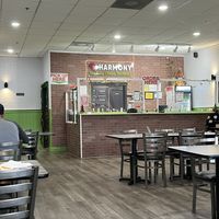 Restaurant interior  at Harmony Vegetarian in Chamblee