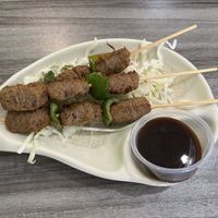 Chicken on a Stick Appetizer  at Harmony Vegetarian in Chamblee
