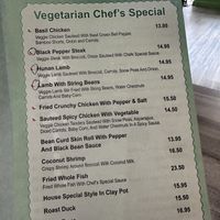 Circled items were not vegan  at Harmony Vegetarian in Chamblee