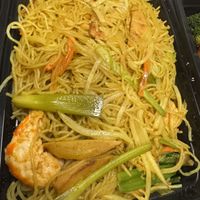 Stir Fry Noodle Singapore style  at Harmony Vegetarian in Chamblee