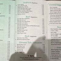 Menu  at Harmony Vegetarian in Chamblee