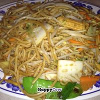 vegetable lo  mein at Harmony Vegetarian in Chamblee
