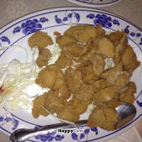 fried crunchy chic'n at Harmony Vegetarian in Chamblee