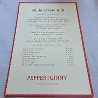 Menü Veinkostbrunch at Pepper & Ginny - Vegane Veinkost in Vienna